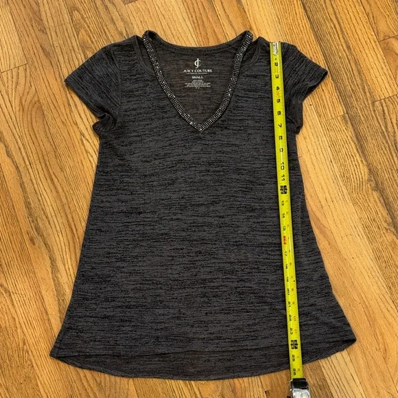 Juicy Couture Charcoal Short Sleeve Top - Picture 4 of 5